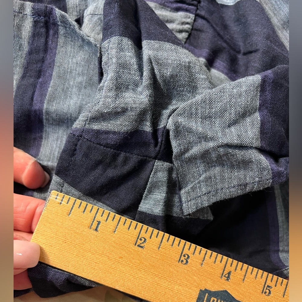 Hurley Navy and Gray Striped Romper - Picture 5 of 11